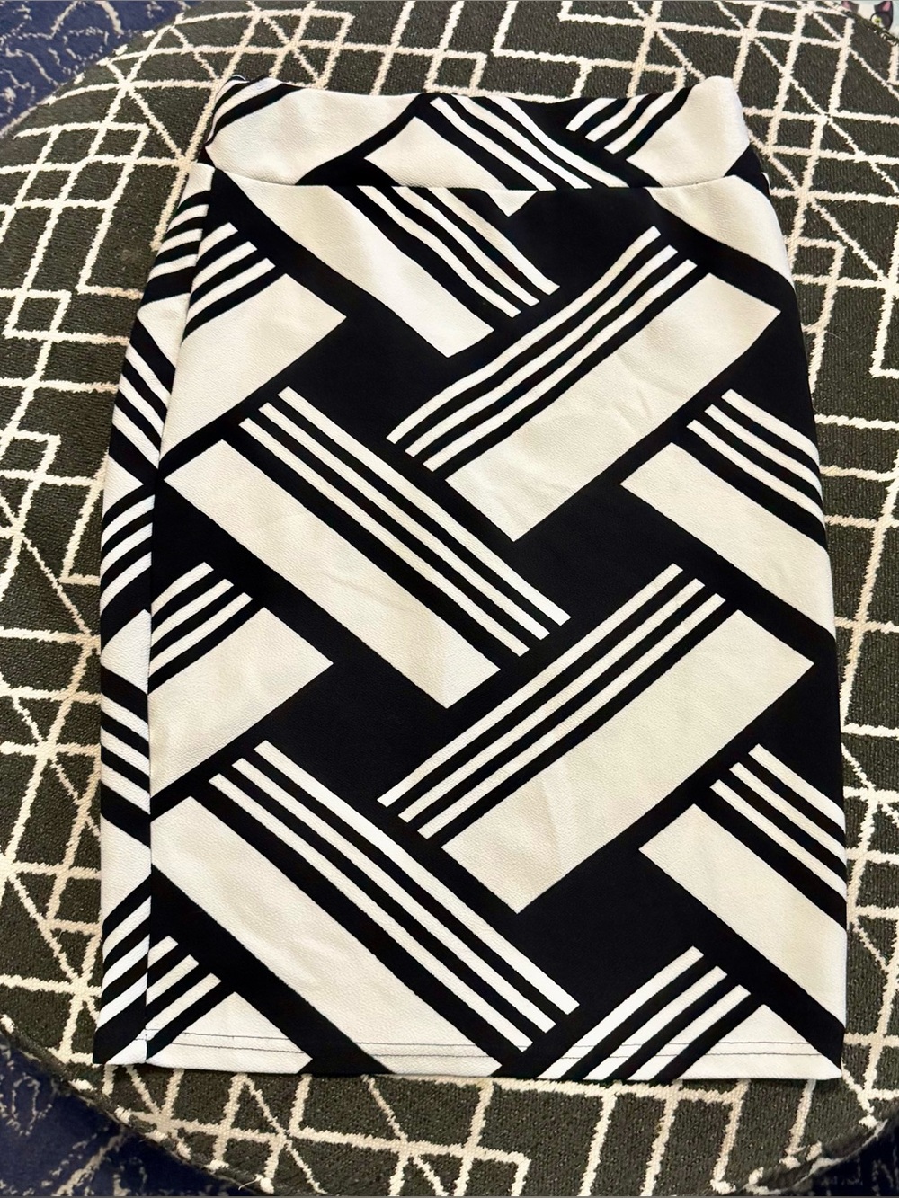 SHEIN Geometric Print Pencil Skirt | 0X | NWOT